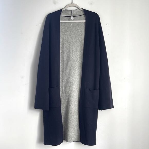 Gap Body Extra Fine Merino Wool blend long line super soft open front cardigan - Picture 1 of 6